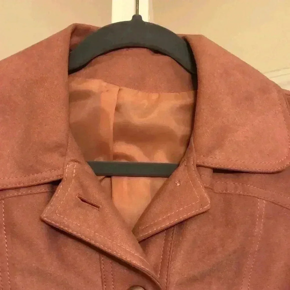 Foxland by Landon vintage long button up coat with tie. - Picture 5 of 11